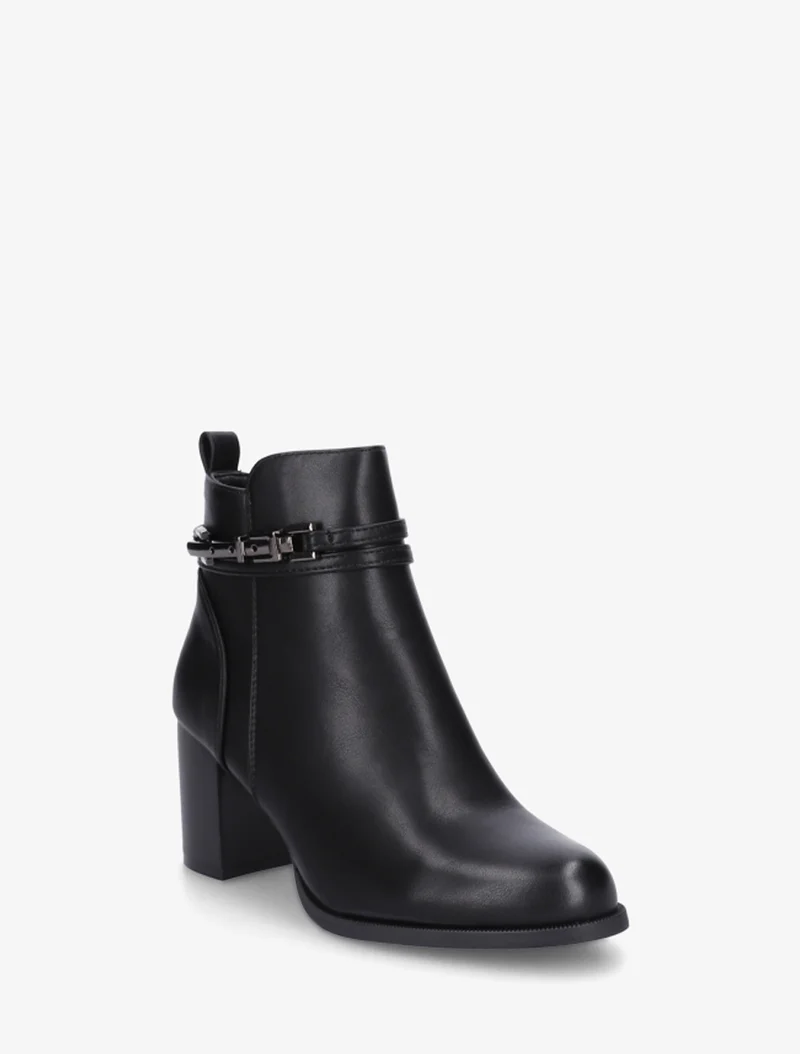 Bottines classiques en simili - Noir