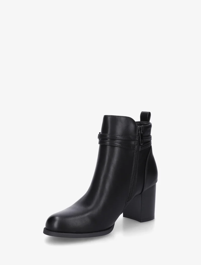 Bottines classiques en simili - Noir