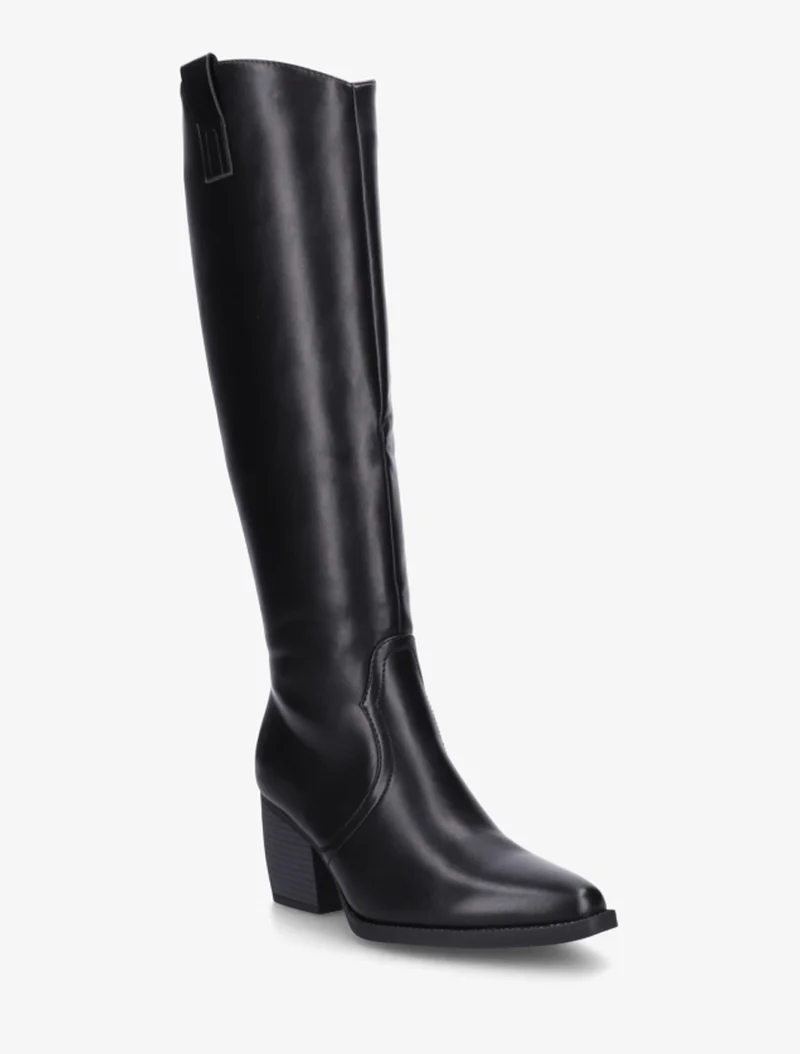 Bottes en simili à bout pointu - Noir