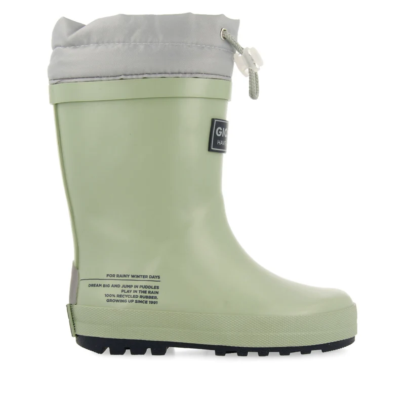 Veblem children's mint green welly boots