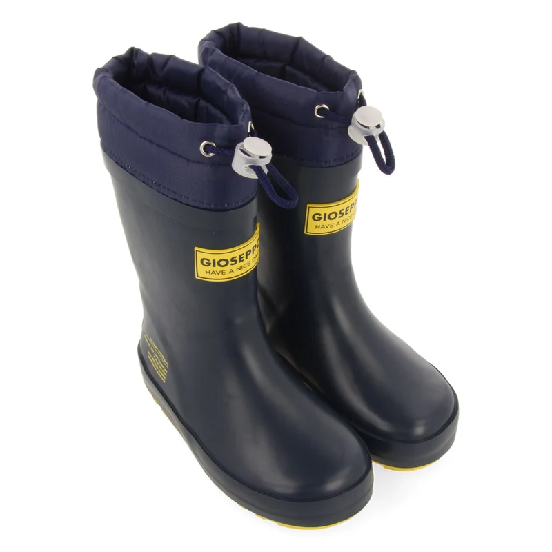 Veblem children's navy blue welly boots