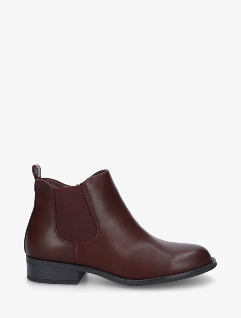 Bottines style chelsea - Bordeaux