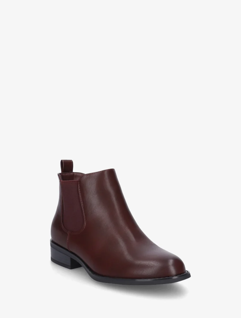 Bottines style chelsea - Bordeaux
