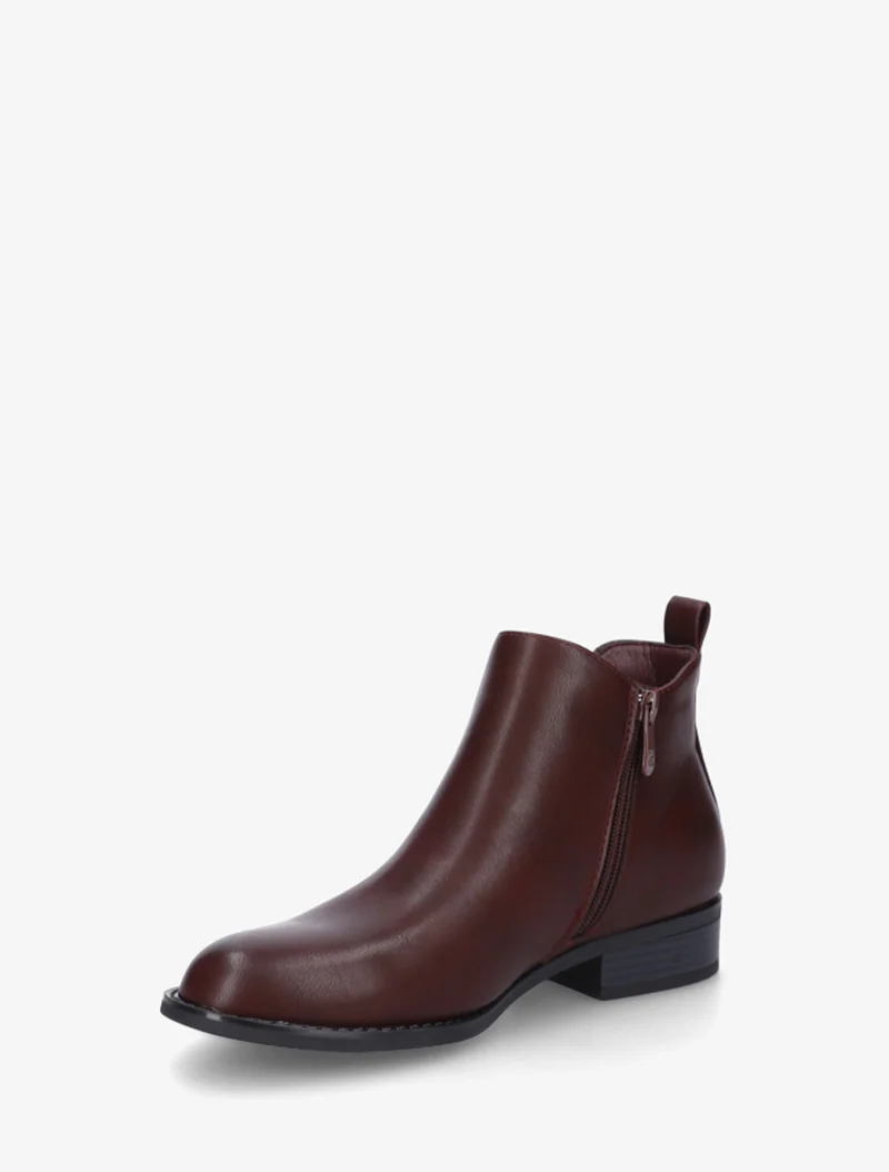 Bottines style chelsea - Bordeaux