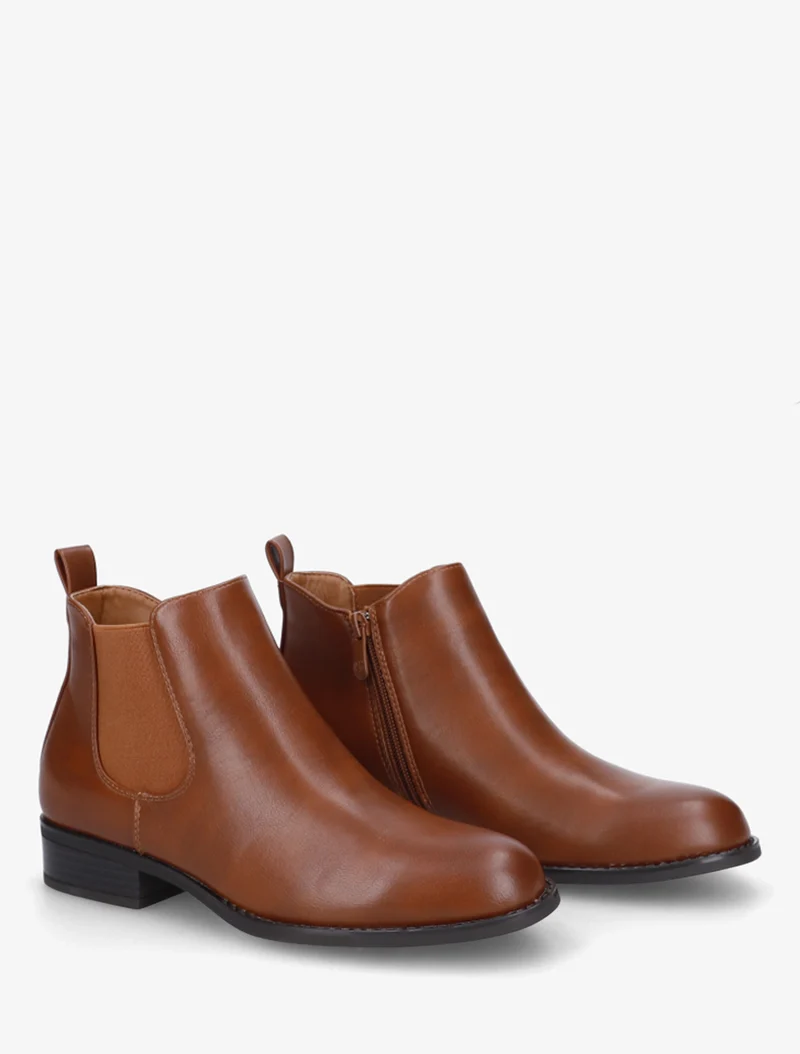 Bottines style chelsea - Camel
