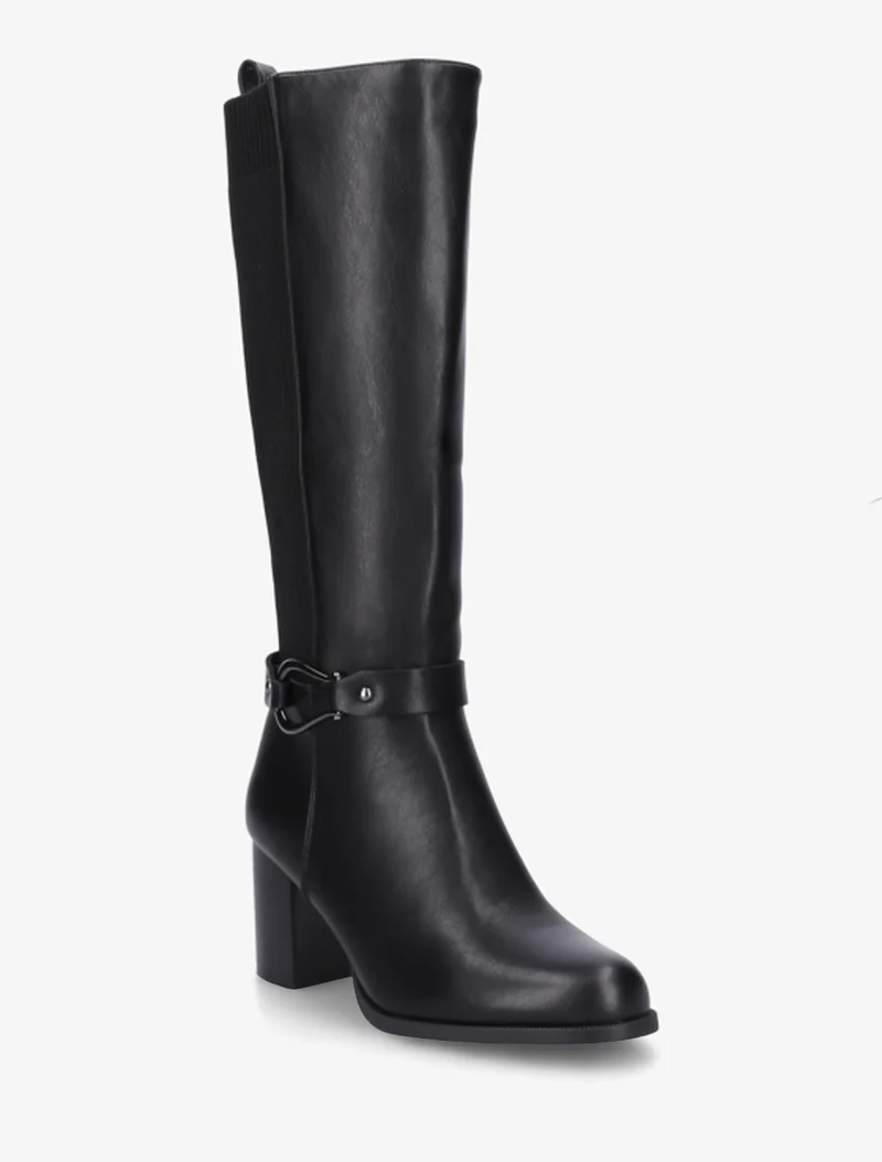Bottes unies bimatière - Noir