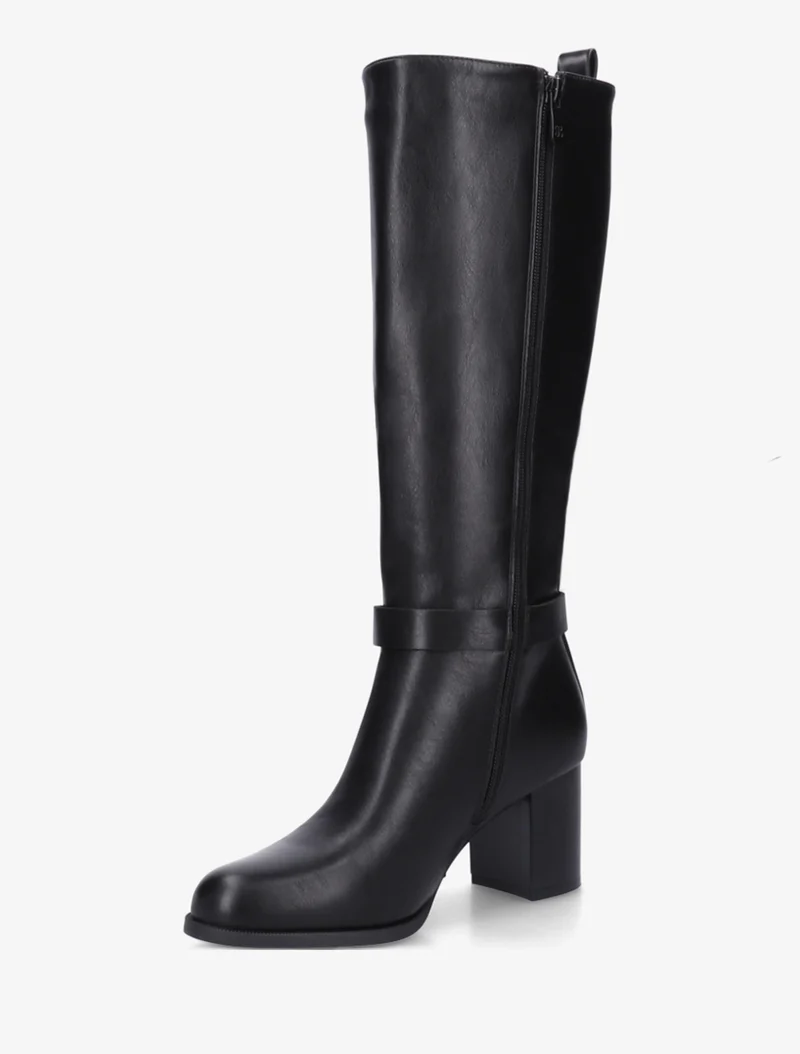 Bottes unies bimatière - Noir
