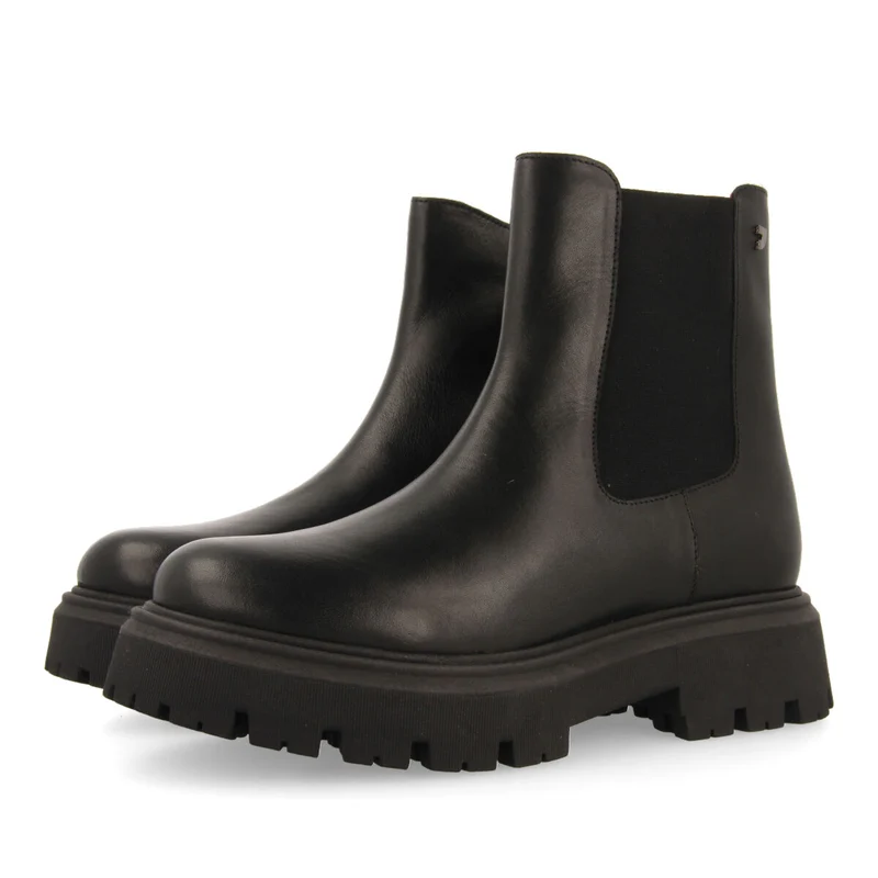 Langford women's black leather chelsea boots