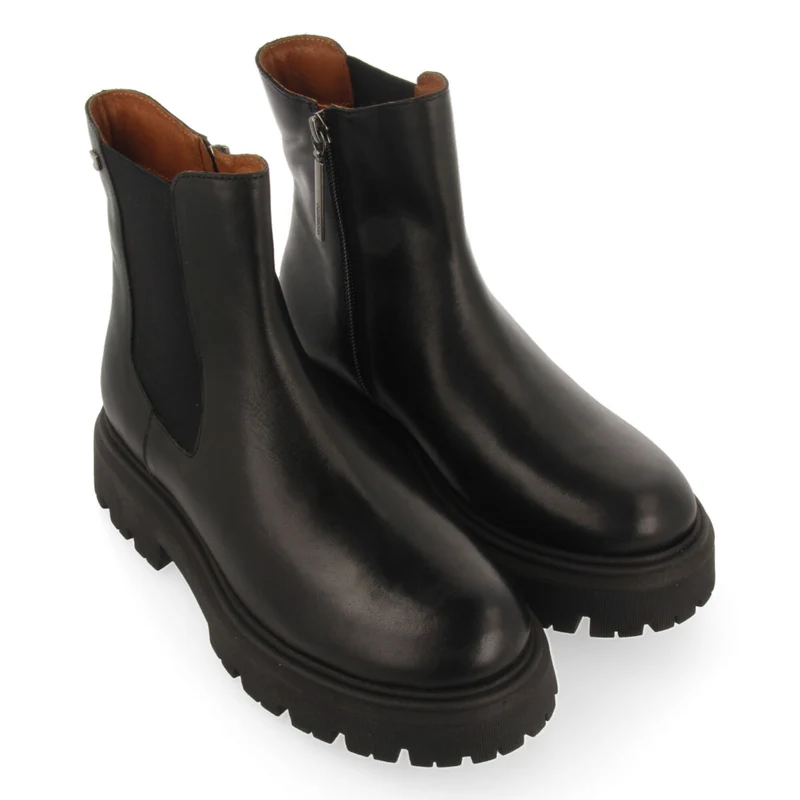 Langford women's black leather chelsea boots