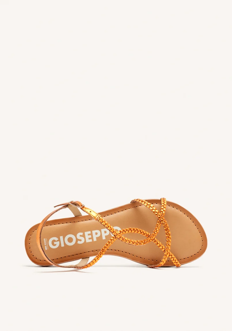 BRAIDED LEATHER SANDALS NIOAQUE