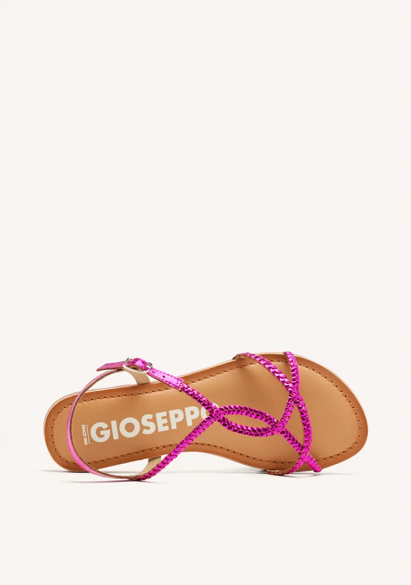 BRAIDED LEATHER SANDALS NIOAQUE