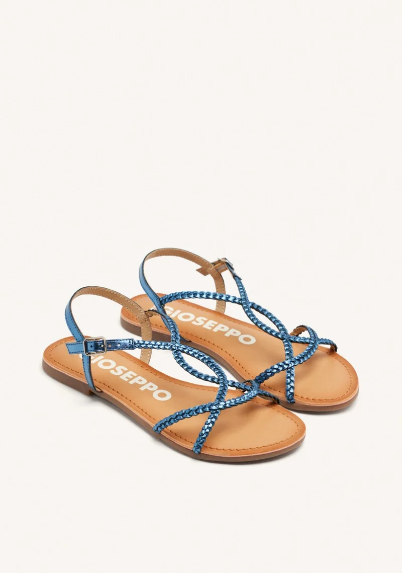 BRAIDED LEATHER SANDALS NIOAQUE