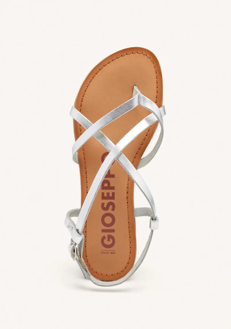 Lelex women's white roman sandals