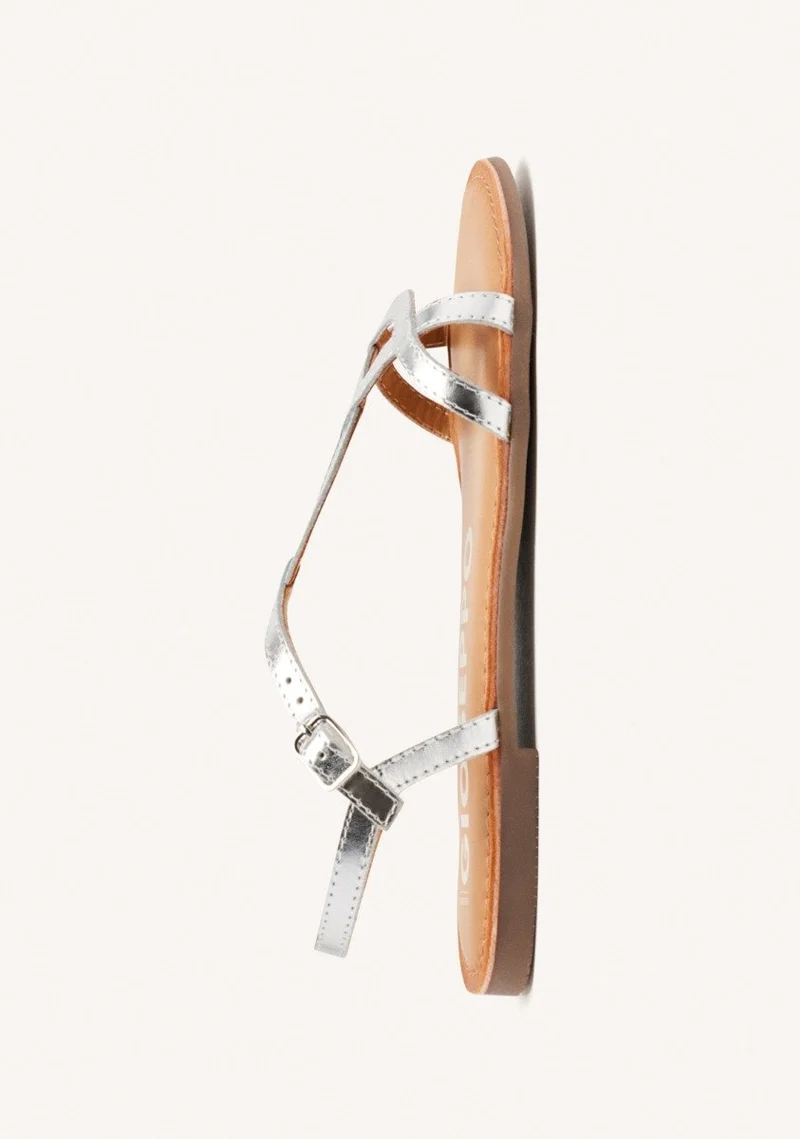 Lamim women's white sandals with thin straps