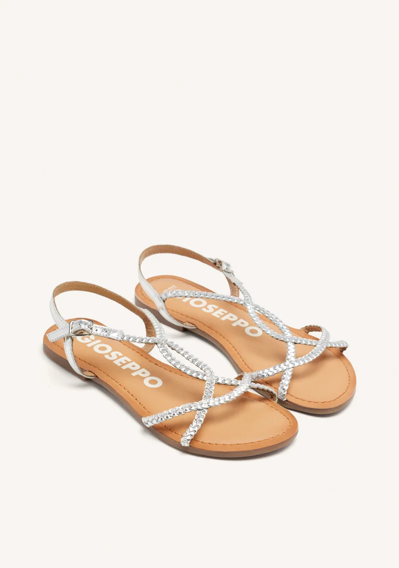 BRAIDED LEATHER SANDALS NIOAQUE