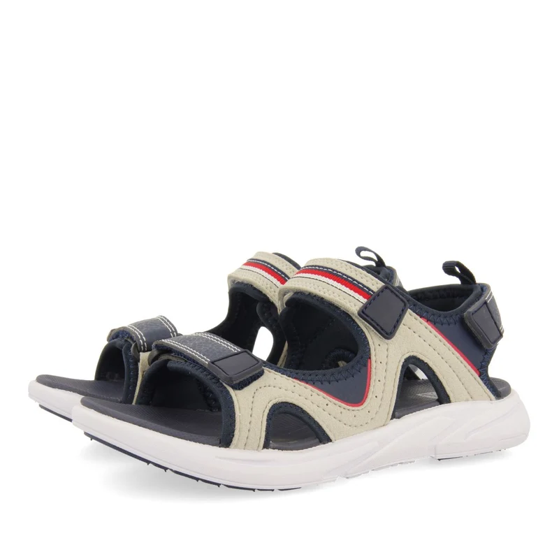 SPORTS FLIP-FLOPS NAVY BLUE WITH COLOR ACCENTS FOR BOYS AND GIRLS ANTILLO