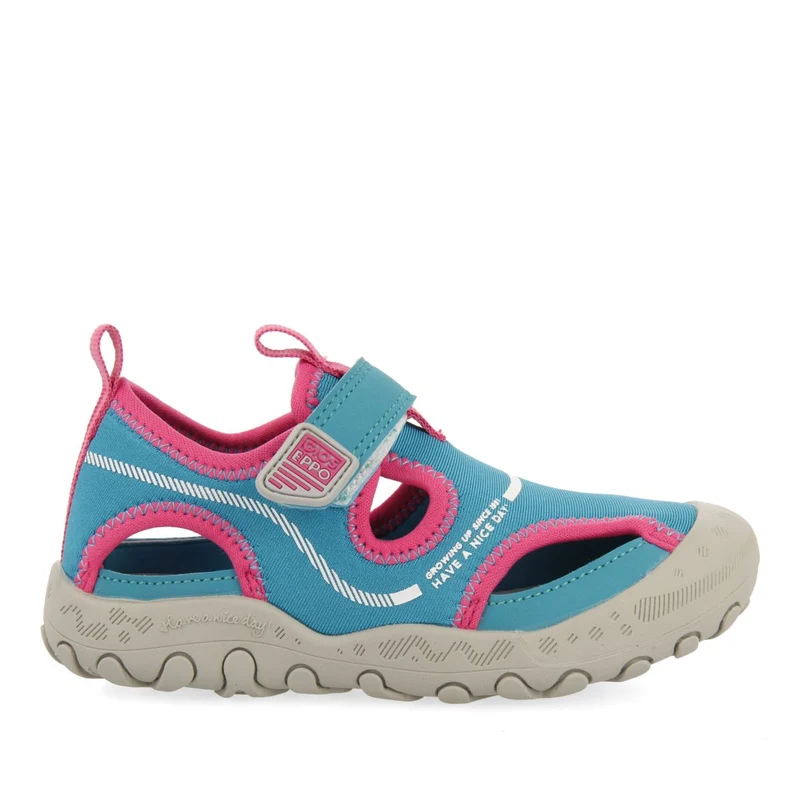 SPORTS FLIP-FLOPS AQUAMARINE COLOR CALIFORNIAN STYLE FOR GIRL AND BOY BRIXHAM
