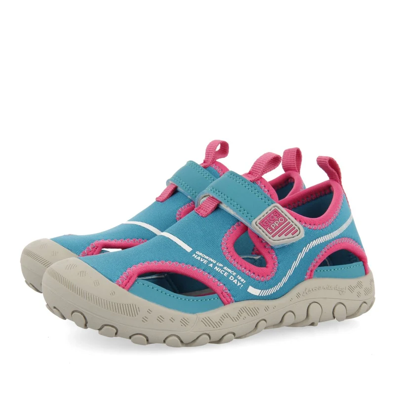 SPORTS FLIP-FLOPS AQUAMARINE COLOR CALIFORNIAN STYLE FOR GIRL AND BOY BRIXHAM