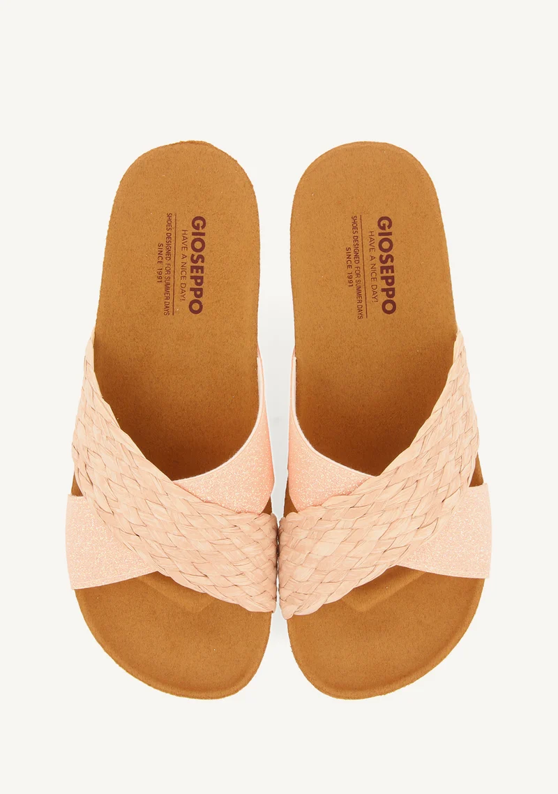 WEDGE SANDALS WITH PINK STRAPS FOR WOMEN GOULDS