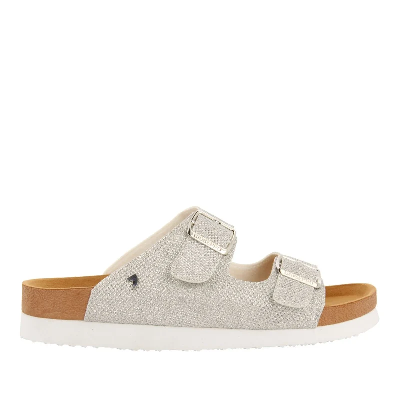SILVER BIO-STYLE SANDALS WITH STRAPS AND BUCKLE FOR WOMEN MARGATE