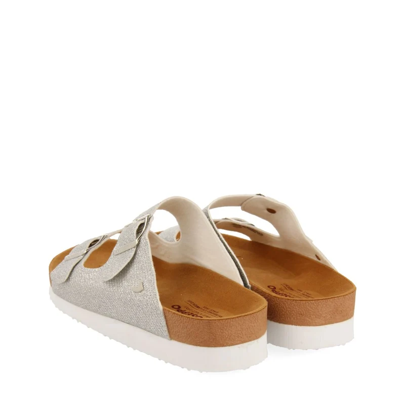 SILVER BIO-STYLE SANDALS WITH STRAPS AND BUCKLE FOR WOMEN MARGATE