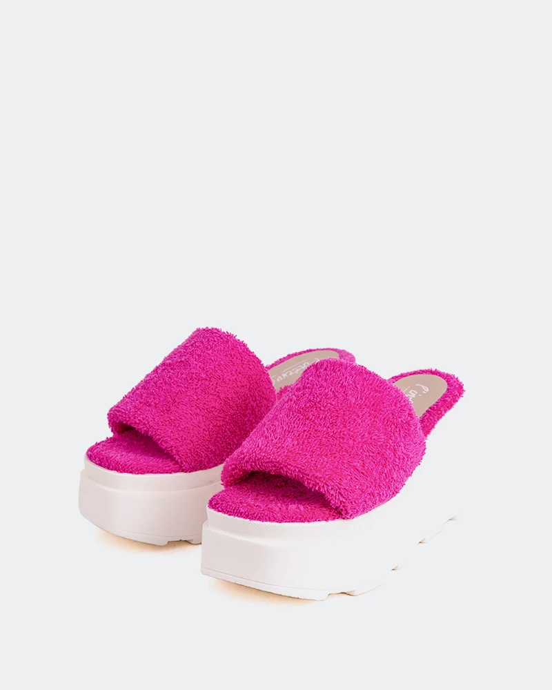 Skittles Fuchsia Faux Fur