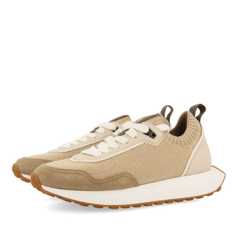 GOLDEN ELASTIC CUT SNEAKERS FOR WOMEN FINIQ