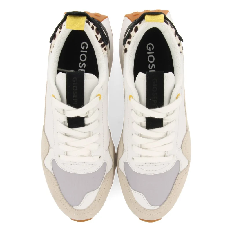 SNEAKERS OFF-WHITE WITH ANIMAL PRINT DETAIL FOR WOMEN KERBY