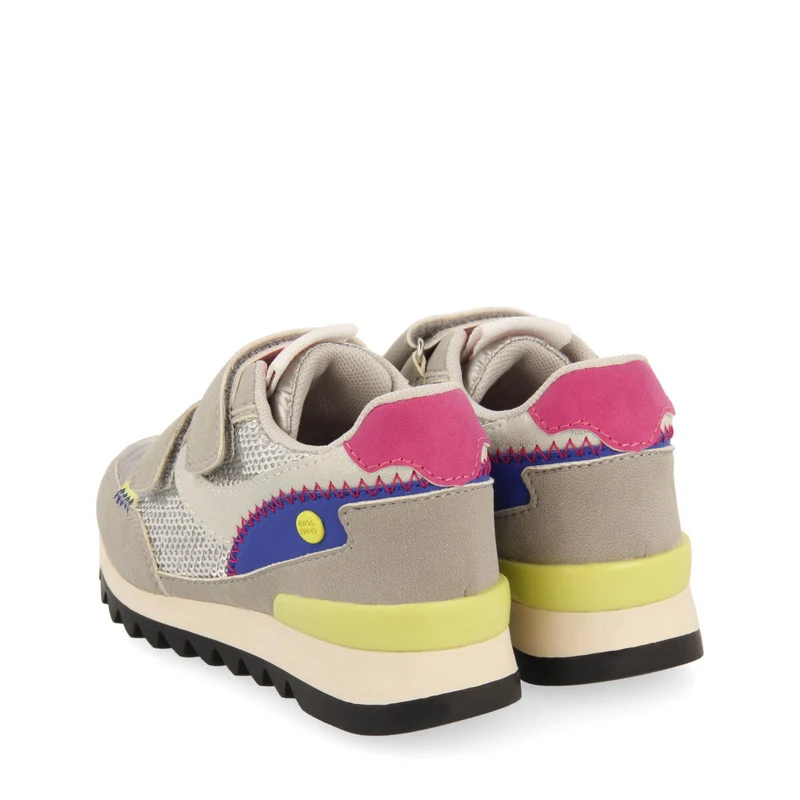 Biberw children's silver sequinned sneakers
