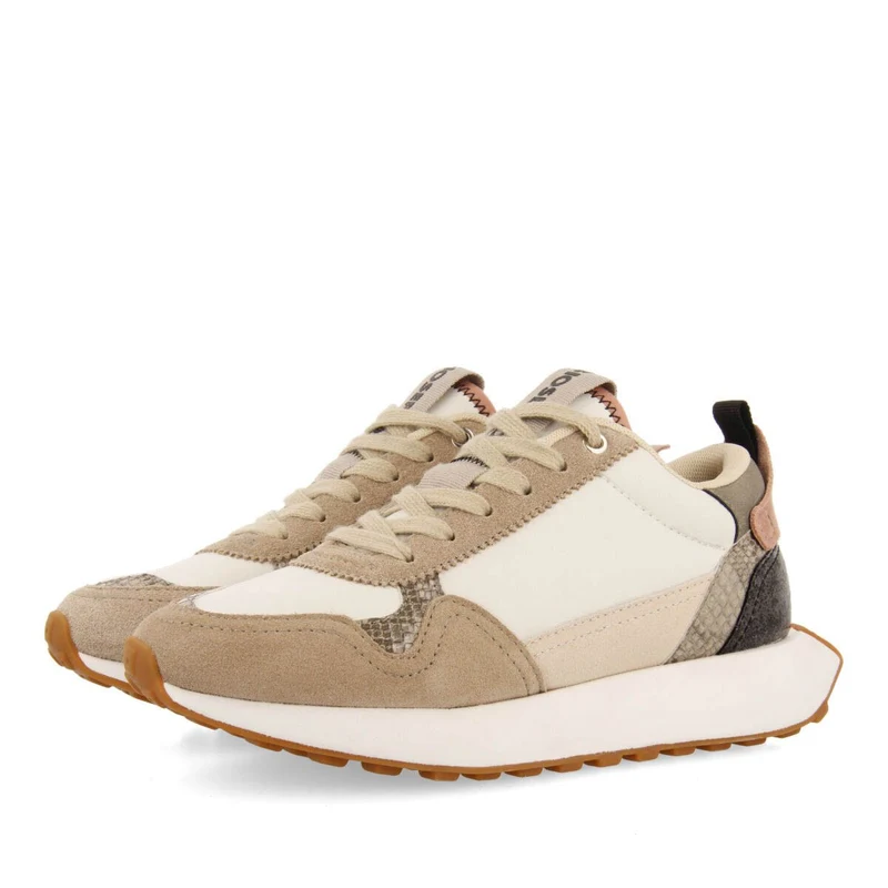 Killin women's white retro sneakers with glitter and prints