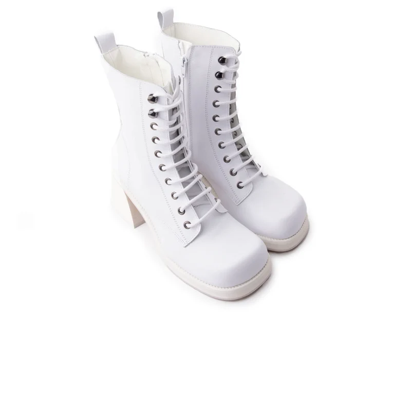 Rebel White Leather