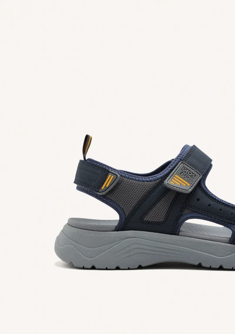 GRAY SANDALS WITH COLOR ACCENTS FOR MEN METKOVIC