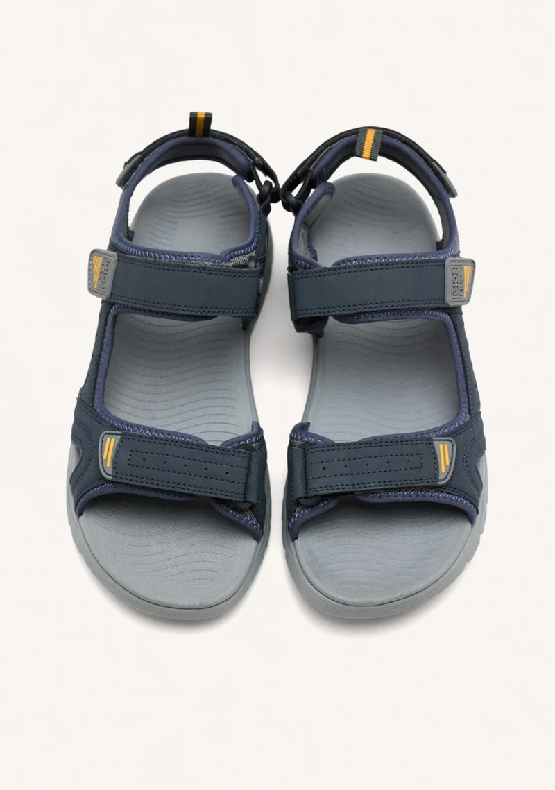 GRAY SANDALS WITH COLOR ACCENTS FOR MEN METKOVIC