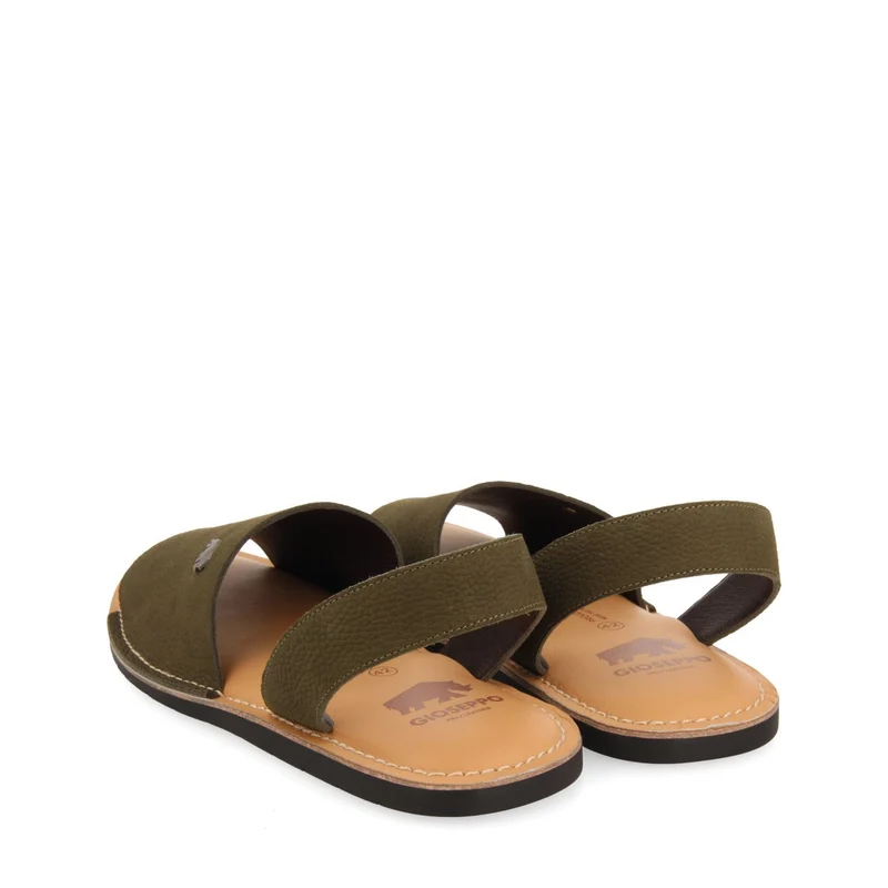 KHAKI LEATHER MENORQUINAS STYLE SANDALS FOR MEN PENRYN