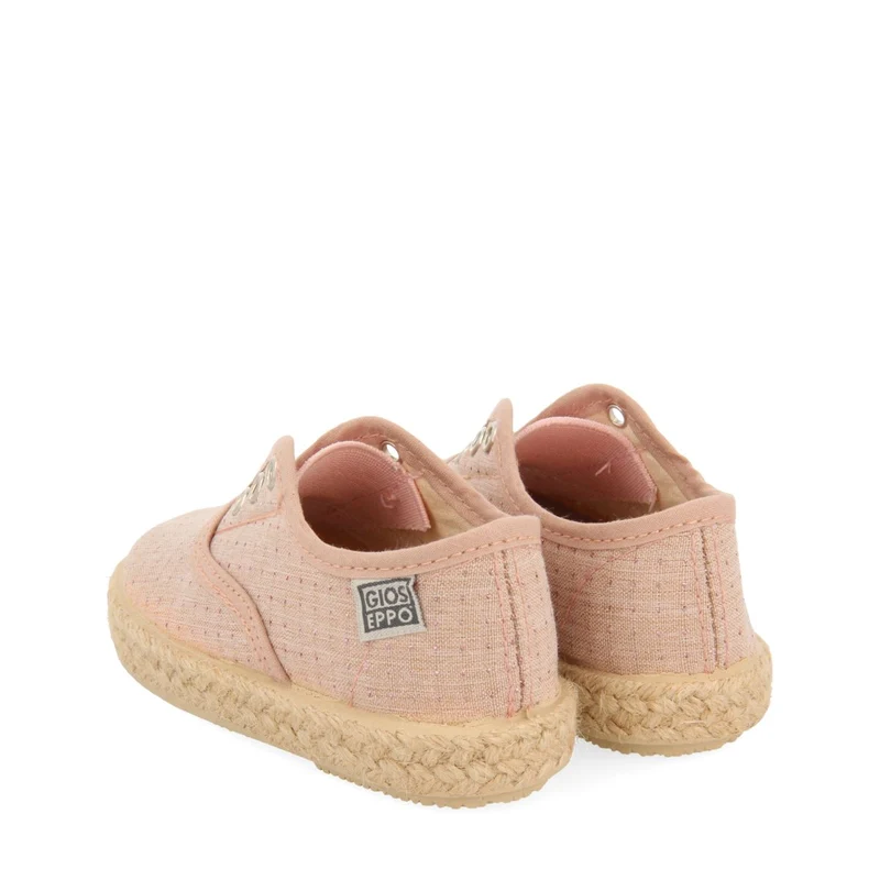 PINK OXFORD STYLE ESPADRILLES WITH JUTE DETAILS FOR BABY ASSORO