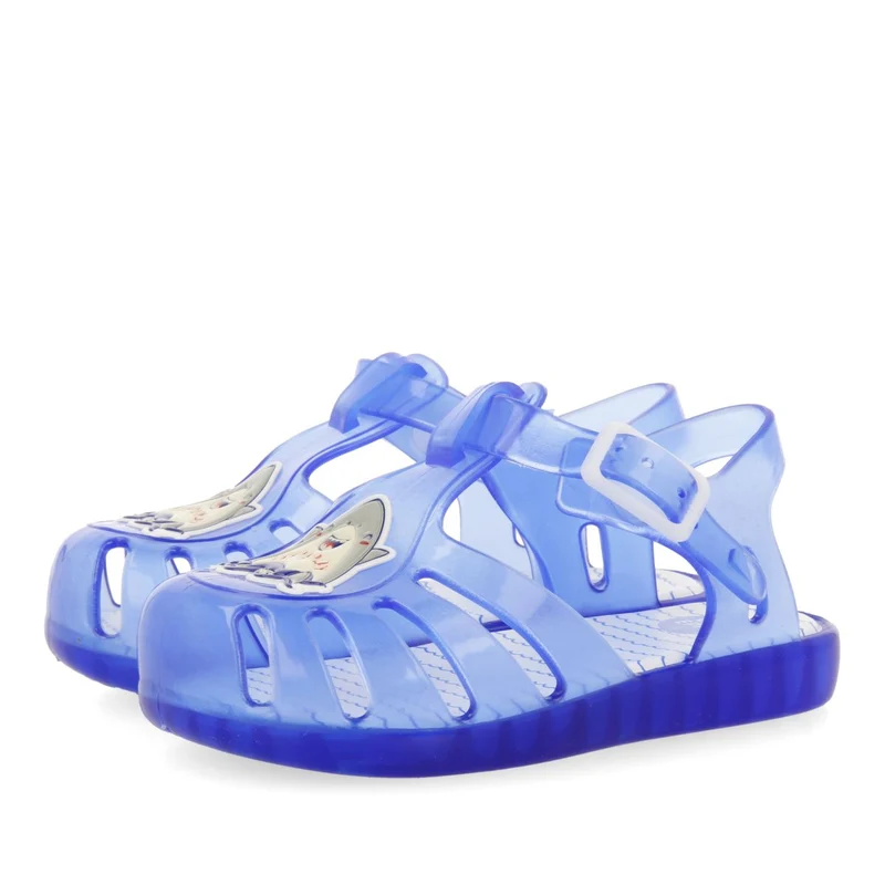 BLUE CRAB SHOES WITH SHARK PATCH FOR BABY KRUME