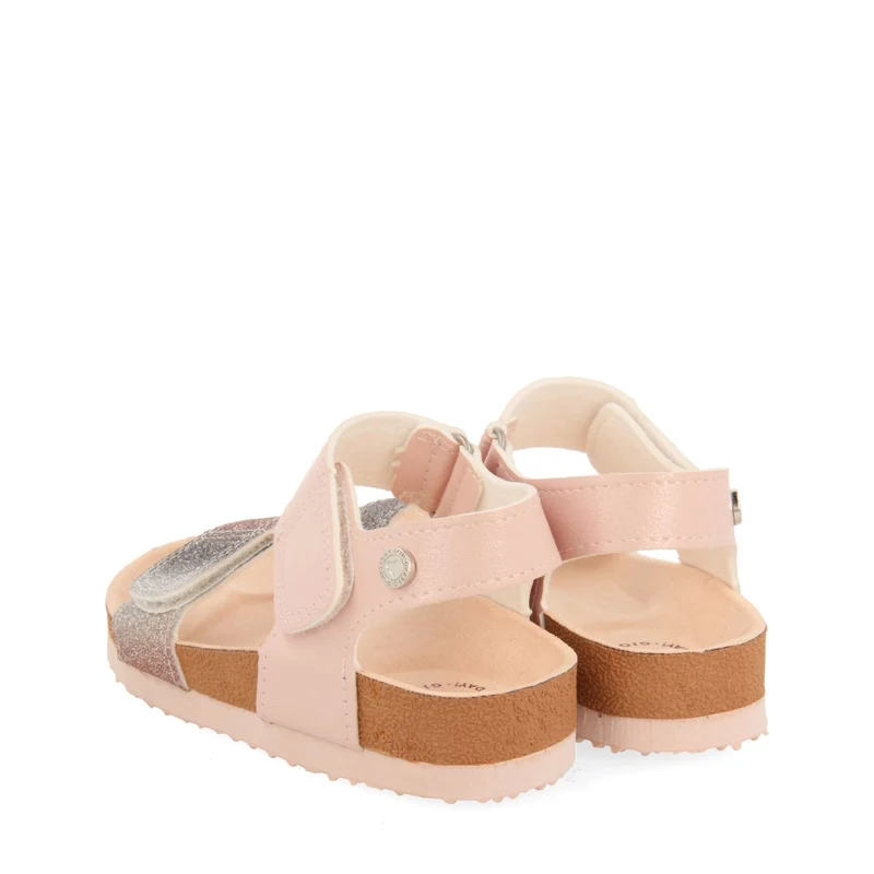 PINK BIO SOLE FLIP-FLOPS WITH GLITTER FOR GIRL AND BOY DUFUR
