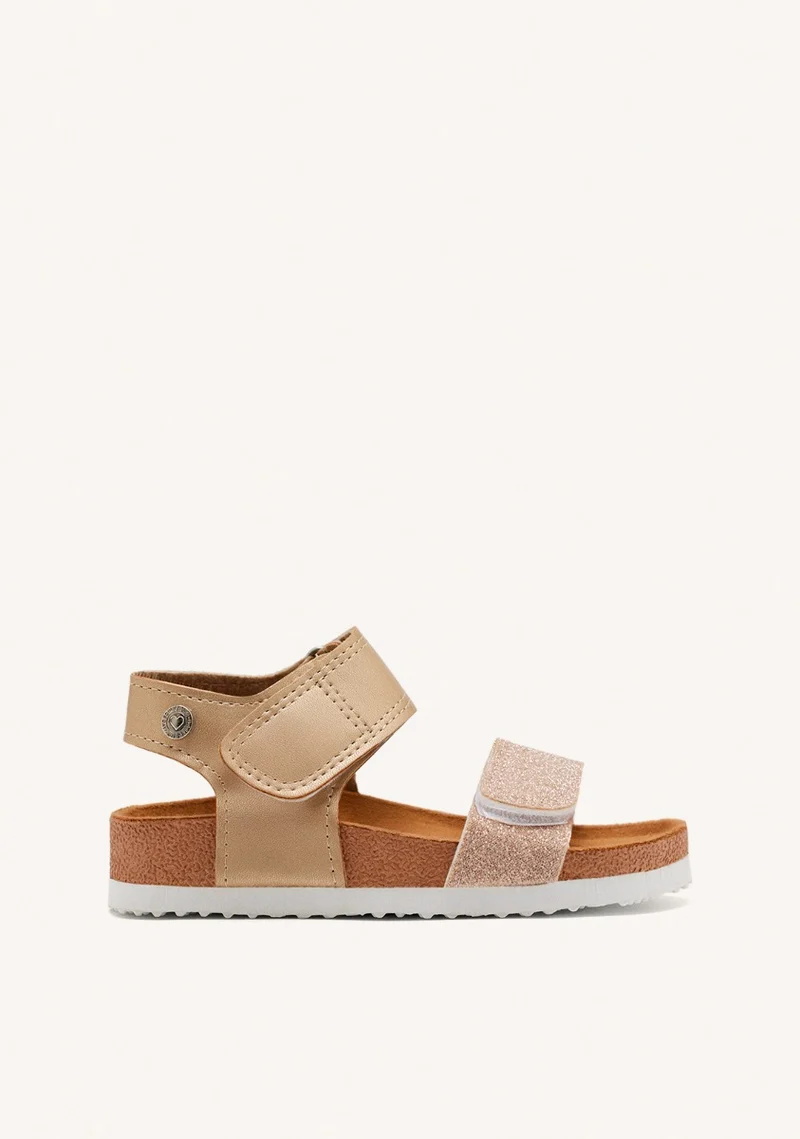 GOLDEN BIO SOLE FLIP-FLOPS WITH GLITTER FOR GIRL AND BOY ANGWING