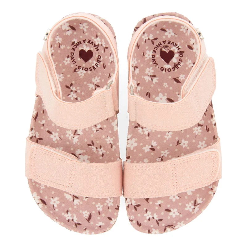 PINK BIO SOLE FLIP-FLOPS WITH GLITTER AND FANTASY PRINT
