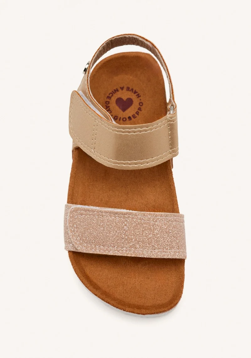 GOLDEN BIO SOLE FLIP-FLOPS WITH GLITTER FOR GIRL AND BOY ANGWING