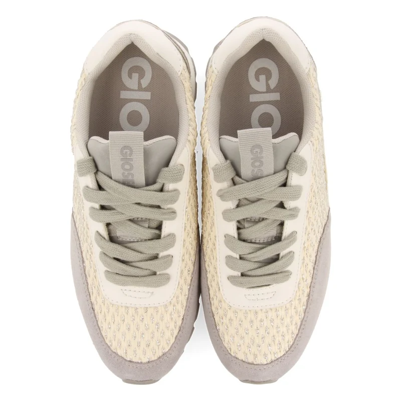 SILVER SNEAKERS WITH BRAIDED DETAILS FOR WOMEN GAGGI