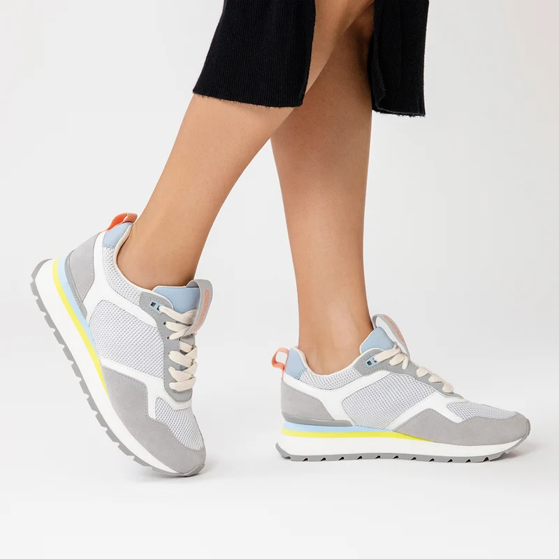 WHITE SNEAKERS WITH MULTICOLOR DETAILS FOR WOMEN WAUSAU