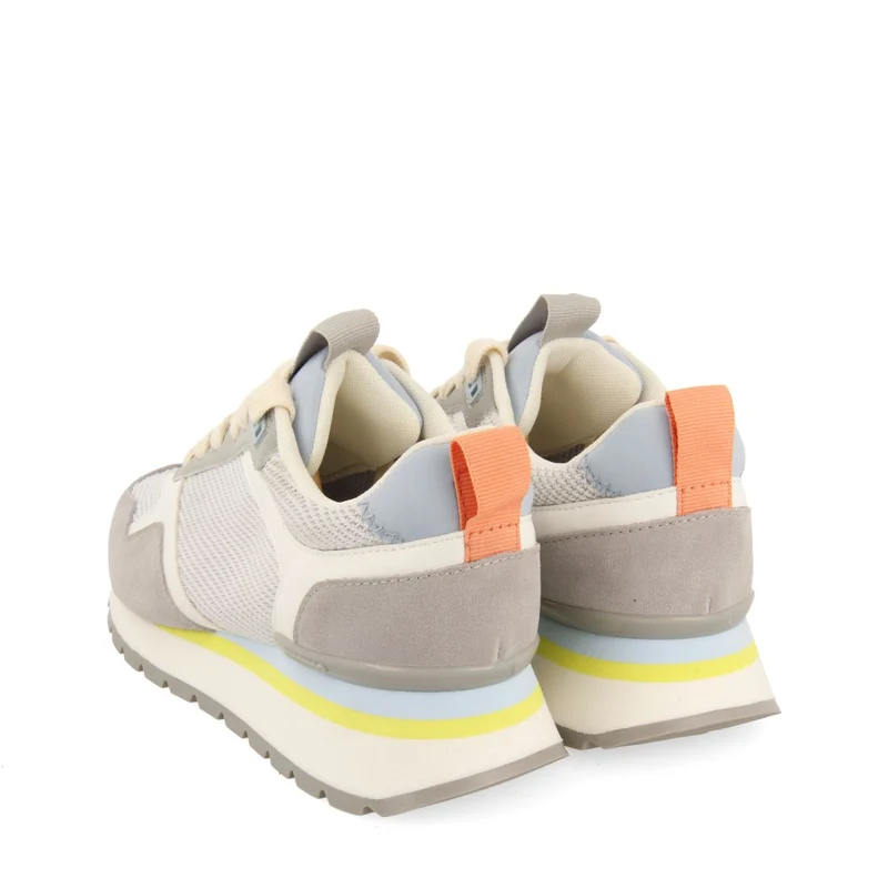 WHITE SNEAKERS WITH MULTICOLOR DETAILS FOR WOMEN WAUSAU