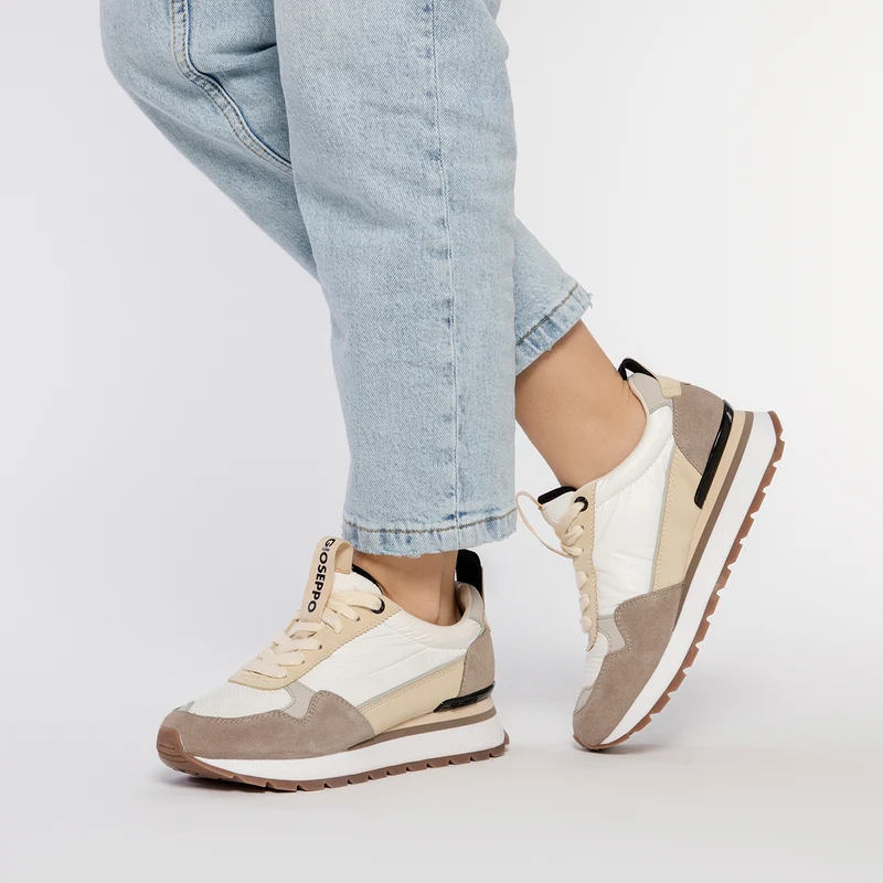 WHITE SNEAKERS WITH MULTICOLOR DETAILS FOR WOMEN SAMOSET