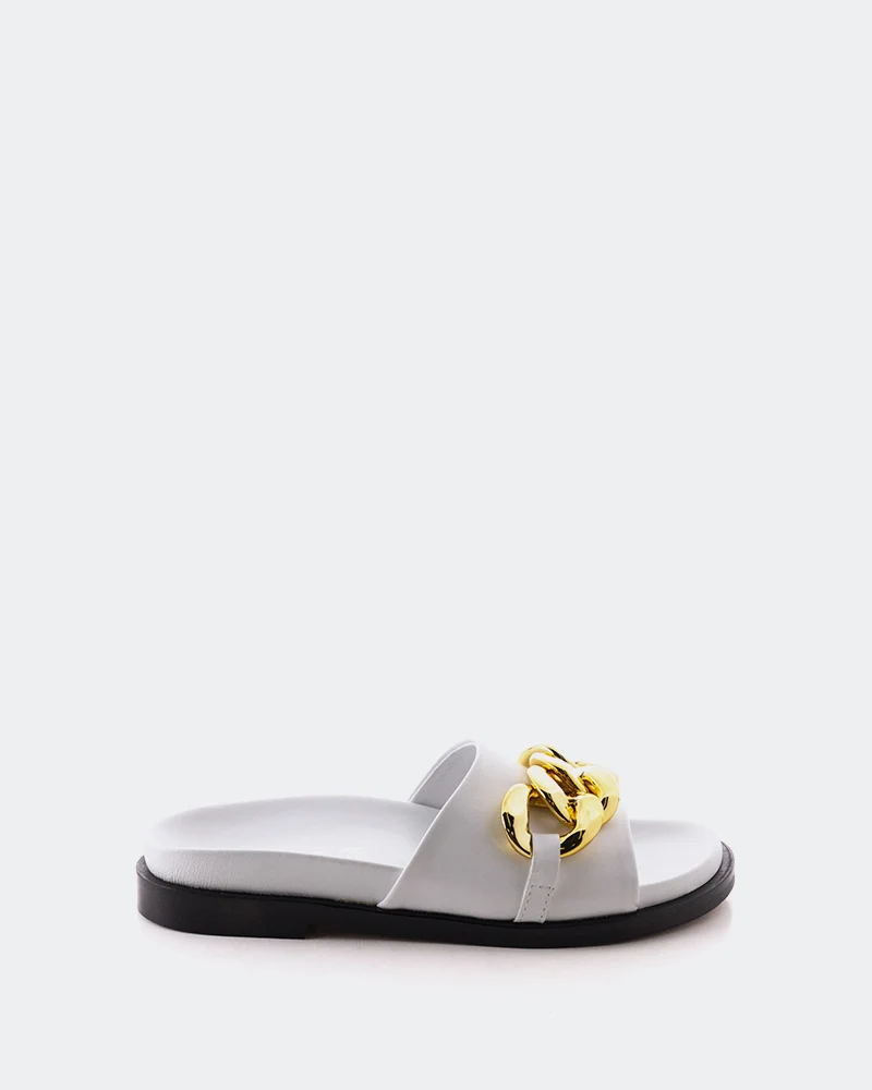 Cipriana White Leather