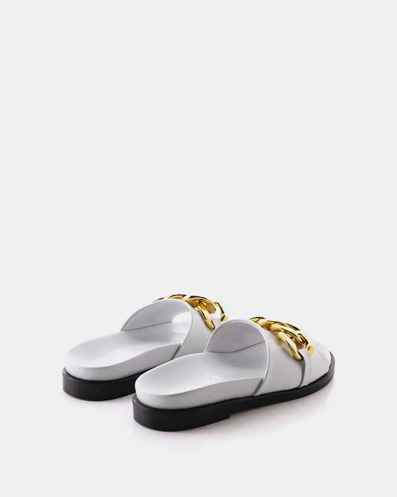 Cipriana White Leather