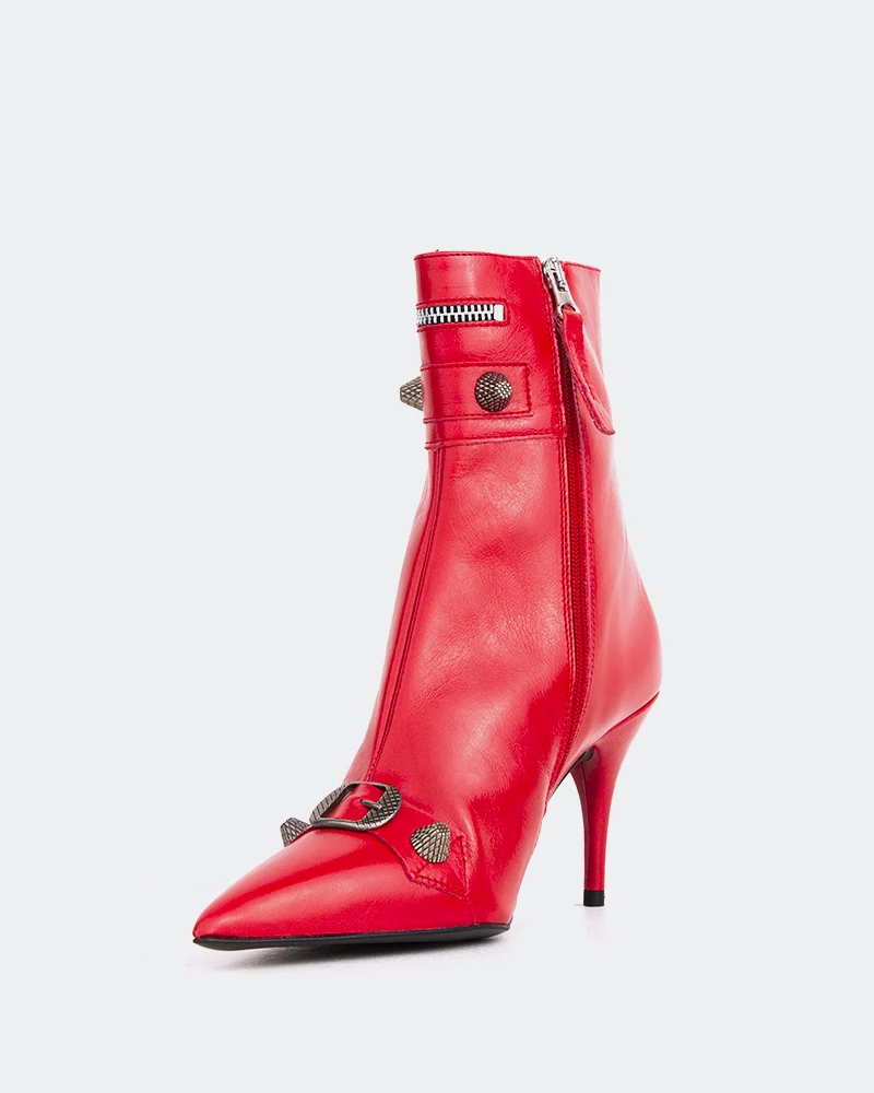 Minaj Red Leather