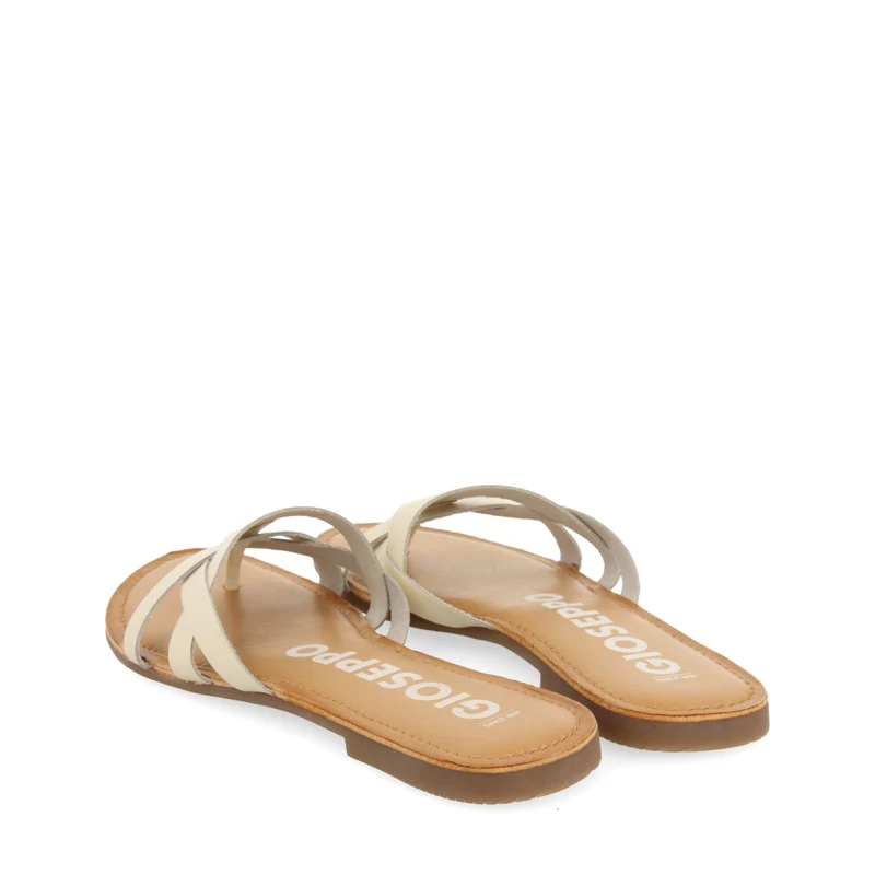 OFF-WHITE LEATHER SANDALS WITH STRAPS FOR WOMEN CAYUSE