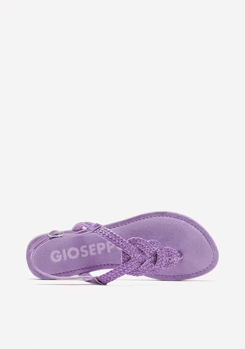 BRAIDED SHINY LEATHER SANDALS ZUPANJA