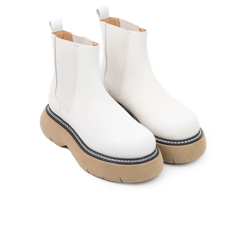 Filius Off White Leather
